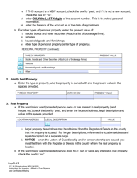 Instructions for Form CC16:2.9 Inventory, Affidavit of Due Diligence and Certificate of Mailing - Nebraska, Page 2