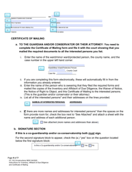 Instructions for Form CC16:2.9 Inventory, Affidavit of Due Diligence and Certificate of Mailing - Nebraska, Page 4