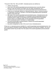 Instructions for Form CC16:2.9 Inventory, Affidavit of Due Diligence and Certificate of Mailing - Nebraska, Page 7