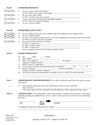 Form CH6ART10APPA Appendix A Nebraska Juror Qualification Form - Nebraska, Page 2
