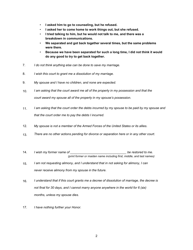 Form DC6:4 Instructions for Divorce Hearing - No Children - Nebraska, Page 2