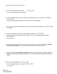 Form JC14:11.13 Youth Court Questionnaire (Under 19) - Nebraska, Page 2