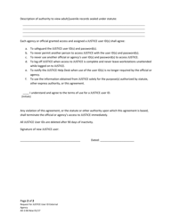Form AD2:06 Request for Justice User ID - External Agency - Nebraska, Page 2