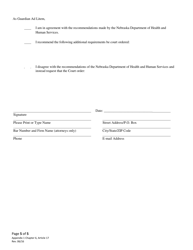 Form CH6ART17 Appendix 1 Guardian Ad Litem Report - Nebraska, Page 5