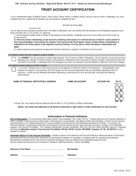 Form ASD3:06 Attorney&#039;s Form to Request a Transfer of Membership Status (&quot;inactive to Active&quot; and &quot;active to Inactive&quot;) - Nebraska, Page 3