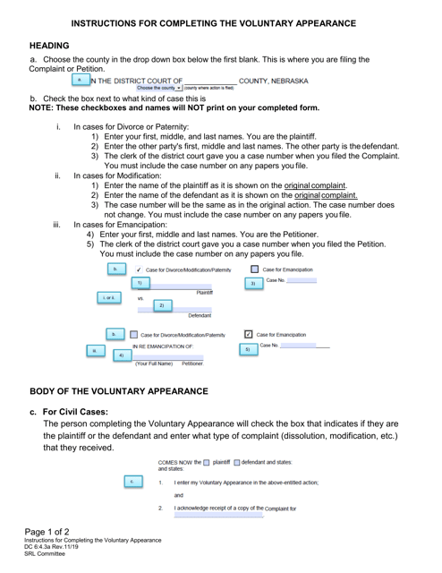 Form DC6:4.3  Printable Pdf