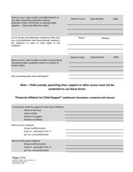 Form DC6:8.2 Paternity, Custody, Parenting Time, and Child Support Worksheet - Nebraska, Page 2