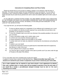 Form CC2:1 Waiver and Plea of Guilty - Nebraska