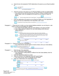 Instructions for Form DC19:44 Petition and Affidavit to Renew Sexual Assault Protection Order - Nebraska, Page 2