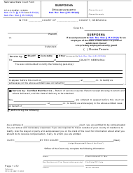 Form CC6:2.2 Download Fillable PDF or Fill Online Subpoena (If Issued ...