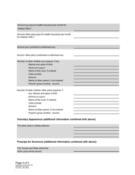 Form DC6:15.2 Modification of Custody or Parenting Plan Information Worksheet - Nebraska, Page 3