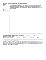 Appendix A Complaint Form - Nebraska, Page 2