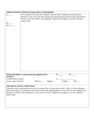 Formulario De Quejas - Nebraska (Spanish), Page 2