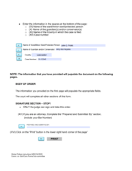 Instructions for Global Order of Appointment Form - Nebraska, Page 2