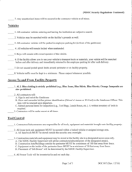 Form DOC047 Security Regulations Acknowledgement - Nevada, Page 2