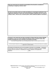Group Volunteer Application - New Hampshire, Page 2