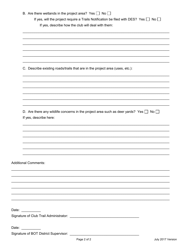&quot;State and Federal Land Project Evaluation Form&quot; - New Hampshire, Page 2