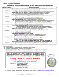Recreational Trails Program Grant Application - New Hampshire, Page 8