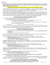Form CCLU1-C Employment Eligibility Card Application - New Hampshire, Page 2