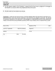 Form NHJB-3070-DE Complaint - New Hampshire, Page 2