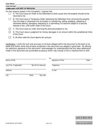 Form NHJB-3068-DE Complaint for Writ of Replevin - New Hampshire, Page 2