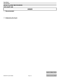 Form NHJB-3077-DE Motion to Extend Time for Service - New Hampshire, Page 2