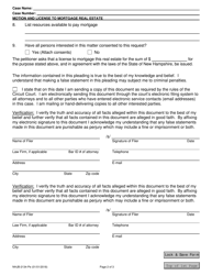 Form NHJB-2134-PE Motion and License to Mortgage Real Estate - New Hampshire, Page 2