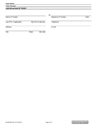 Form NHJB-2634-PE Certification of Trust - New Hampshire, Page 2