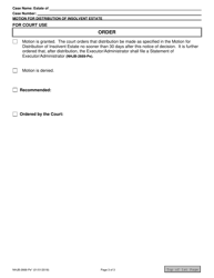 Form NHJB-2668-PE Motion for Distribution of Insolvent Estate - New Hampshire, Page 3