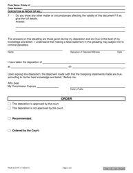 Form NHJB-2124-PE Deposition in Proof of Will - New Hampshire, Page 2