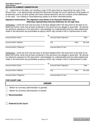 Form NHJB-2149-PE Motion for Summary Administration - New Hampshire, Page 2