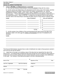 Form NHJB-2131-PE Motion for Order of Distribution - New Hampshire, Page 2
