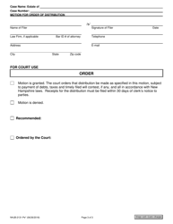Form NHJB-2131-PE Motion for Order of Distribution - New Hampshire, Page 3
