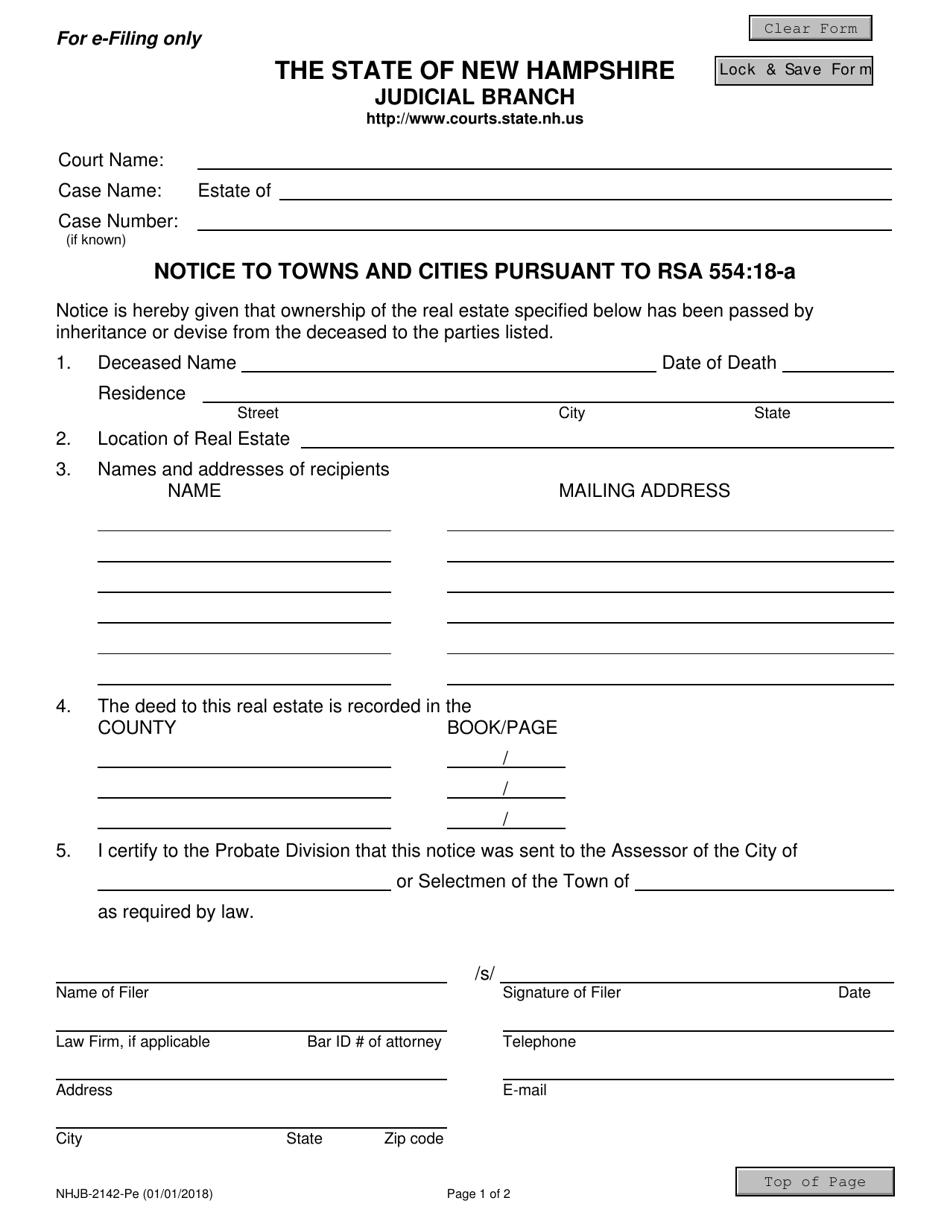 Form NHJB-2142-PE - Fill Out, Sign Online and Download Fillable PDF ...