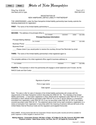 Form LLP-1 Registration of New Hampshire Limited Liability Partnership - New Hampshire, Page 2