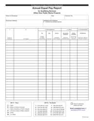 Document preview: Form MW-563 Annual Equal Pay Report for Qualifying Services Other Than Public Works Projects - New Jersey