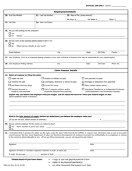 Form MW-31A Wage Claim - New Jersey, Page 2