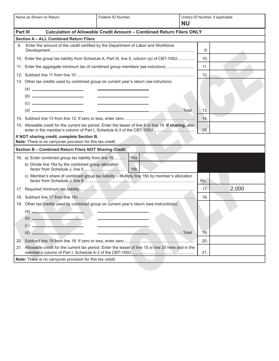 Form 328 Tax Credit for Employers of Employees With Impairments - New Jersey, Page 2