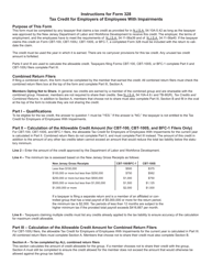 Form 328 Tax Credit for Employers of Employees With Impairments - New Jersey, Page 3