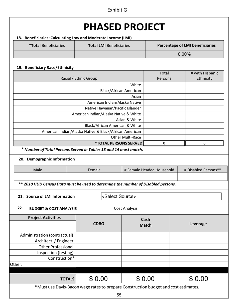 Exhibit G Infrastructure Projects Application Form - New Mexico, Page 4