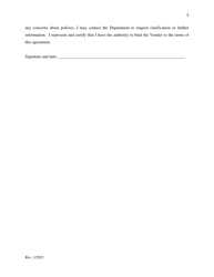 License Vendor Agreement - New Mexico, Page 5