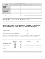 Shooting Preserve Permit Application - New Mexico, Page 2