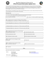 Document preview: Eplus Personal Information Update Form - New Mexico
