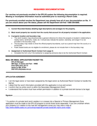 Secondary Management Zone Ranch Code Application - New Mexico, Page 2