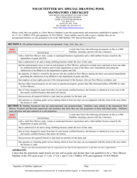 Outfitter Application or Renewal Form - New Mexico, Page 3
