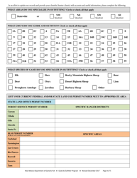 Outfitter Application or Renewal Form - New Mexico, Page 4
