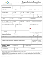 Form MAD635 Drug Authorization Request Form - New Mexico