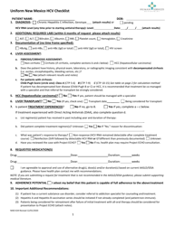 Form MAD634 Uniform New Mexico Hcv Checklist - New Mexico