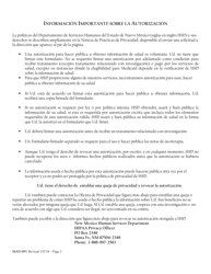 Formulario MAD093 Autorizacion Para Hacer Publica U Obtener Informacion Sobre La Salud - New Mexico (Spanish), Page 2