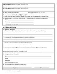 Form MAD386 Brain Injury Services Fund (Bisf) Program Application - New Mexico, Page 2